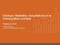 Getting To Walkability
