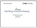 Getting investor ready
