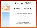 Getting More from LinkedIN