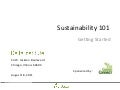 Getting started in sustainability webinar (08 15 11)