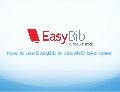 Getting started with EasyBib