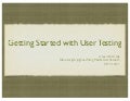 Getting Started with User Research