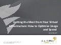Getting the most from your virtual infrastructure