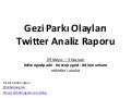 Gezi Parkı Olayları Başlangıç Süreci Twitter Analizi