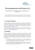 GfWM Positionspapier Wissensmanagement und Enterprise 2.0
