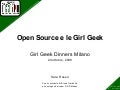 Open Source e le Girl Geek