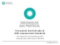 WRI/WBCSD GHG Protocol New Standards Presentation