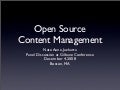 Open Source Content Management
