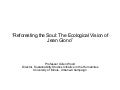 Reforesting the Soul - The Ecological Vision of Jean Giono