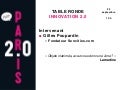 Gilles POUPARDIN, Table Ronde INNOVATION 2.0 (PARIS 2.0, Sept 2009)