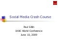 Social media crash course: Tools in practice