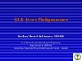 GI and Liver Malignancies