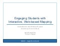 Engaging Students with Interactive Web-Based Mapping