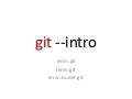 Introduction to Git for developers