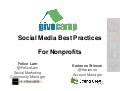 Social Media Best Practices for Nonprofits - Seattle GiveCamp