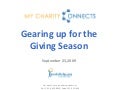Gearing up for the Giving Season