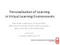 Personalisation Of Learning In Virtual Learning Environments