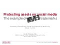 Protecting assets on social media. The example of trademarks