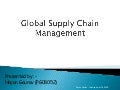 global supply chain management..