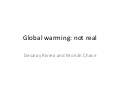 Global warming not real