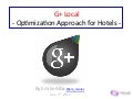 G+ Local - Optimization Approach for Hotels