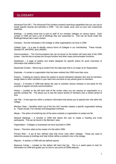 Glossary