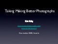 Making Better Photographs