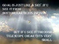 Goal is just like a sky