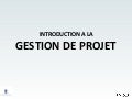Project Management Introduction (1/5) for Gobelins students