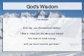 God&rsquo;s Wisdom - how to find happiness