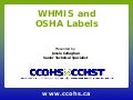 WHMIS and OSHA Labels