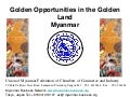 Business Opportunities in Myanmar 