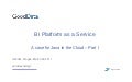 CZJUG Intro - BI Platform as a Service - a case for Java in the Cloud