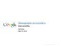 Google Newspaper Economics Hal Varian March 2010