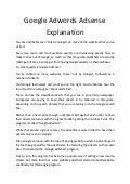 Google Adwords Adsense Explanation
