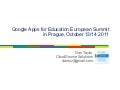 Google apps for education european summit in Prague