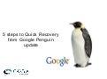 Google penguin update and recovery