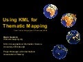 Using KML for Thematic Mapping