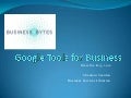 Google Tools for Business