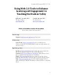 [HANDOUT] Using Web 2.0 Tools to Enhance Learning and Engagement in Teaching Place