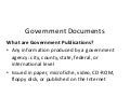 E-LEARN: Government Documents