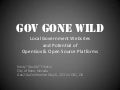 Gov Gone Wild: Local Government Websites & Potential of OpenGov & Open Source