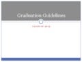 Graduation Guidelines - Class of 2013