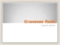 Grammar book final