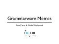 Grammarware Memes
