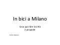 In bici a Milano - Carlo Grancini