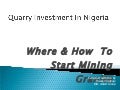 QUARRY :Granite Mining Business  and Suppliers In Lagos Nigeria