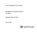Grant Thornton: TxDOT Managament and Organizational Review