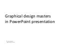 Graphic design masters for power point presentation