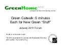Green Catwalk GreenHomeNYC January 2011